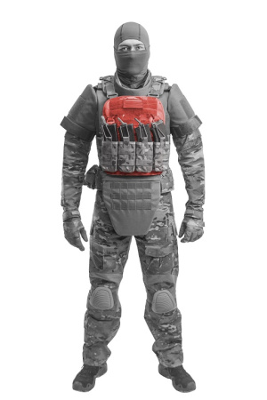 Пакет противоосколочный для передней или задней части